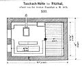 Grundriss der Taschachhütte (1874) von Johann Stüdl