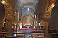 Oberkirche der Abtei Saint-Martin du Canigou, Säulen mit Entasis