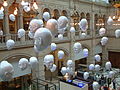 Image 8Floating Heads by Sophie Cave (2006), installed in the East Court of the Kelvingrove Art Gallery and Museum, Glasgow