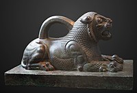 Lion weight; 6th-4th century BC; bronze; height: 29.5 cm, width: 24.8 cm; Louvre