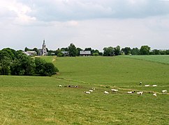 Vue de Méan dans le Condroz.