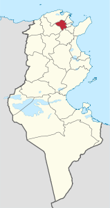 Governatorato di Manouba – Localizzazione