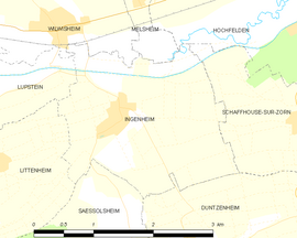 Mapa obce Ingenheim