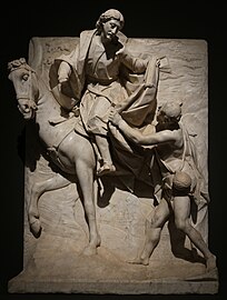 Saint Martin Dividing his Cloak by Pietro Bernini