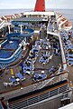 The pool area on the Lido Deck