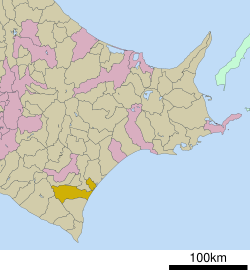 Lokasi Taiki di Hokkaido (Subprefektur Tokachi)