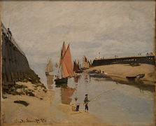 Claude Monet, Le Port de Trouville (1870), Musée des beaux-arts de Budapest.