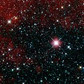 Первое изображение WISE созвездия Киль в инфракрасном спектре.