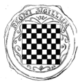 Grb Hrvaške na velikem pečatu v listini cetinskega saborja (1527).