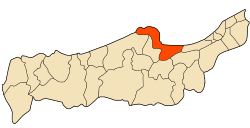 Location of Tipaza within Tipaza Province