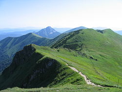 A hegység főgerince a Kriváňi Kis-Fátrában