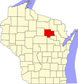 Localizare Comitatului Langlade în statul Wisconsin