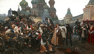 «Утро стрелецкой казни» (1881) В. И. Сурикова; Государственная Третьяковская галерея, Москва