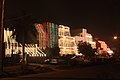 A Haryana neighborhood decorated for Diwali