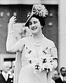 Queen Elizabeth (later the Queen Mother) wearing the Queen Anne and Queen Caroline pearls, 1939