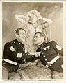 Promotional photo of Nissen, with Victor McLaglen and Edmund Lowe, for the 1931 comedy film Women of All Nations