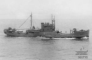 HMAS Wilcannia in February 1943