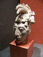 パレンケ王キニチ・ハナーブ・パカル1世の像、マヤ、603-683年