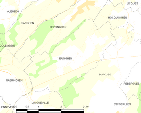 Poziția localității Bainghen
