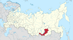 Republikken Burjatias beliggenhed i Rusland