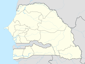 Туба. Карта розташування: Сенегал