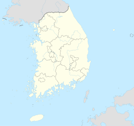 Бусан на карти Јужне Кореје