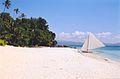 Een verlaten stukje strand op Boracay