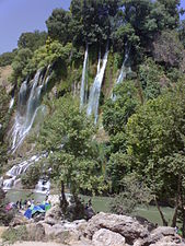Bisheh waterfall Khorramabad county