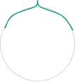 Bracket turn: the blade is turned counter to the curve of the lobe.