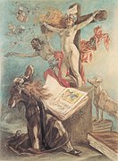Las tentaciones de San Antonio (1878), de Félicien Rops, Cabinet des Estampes de la Bibliothèque Royale Albert Ier, Bruselas.
