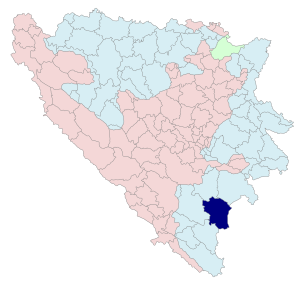 Община Гацко на карте