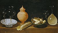 Хуан ван дер Амен, «Натюрморт із солодощами і скляними посудинами», 1622, Музей Прадо, Мадрид