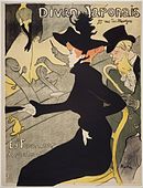 Divan Japonais; de Henri de Toulouse-Lautrec; circa 1893–1894; litografie; 81 x 62,3 cm; Muzeul de Arte Frumoase (Boston, SUA)