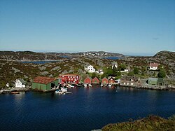 View of the village of Misje