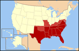 El sur de Estados Unidos según lo definido por la Oficina del Censo.