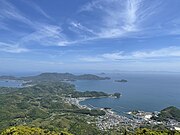 周防大島・嵩山の展望テラスからの眺め