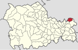 Location in Neamț County