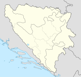 Јелићка на карти Босне и Херцеговине