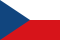 Fändel vun der Tschechoslowakei vun 1920 bis 1992, haut nach dee vun Tschechien
