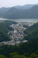 大師山山頂より城崎温泉郷を望む