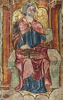 Libro d'ore Llanbeblig (dettaglio): San Pietro.
