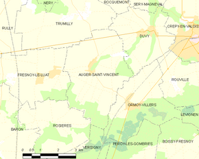 Poziția localității Auger-Saint-Vincent