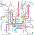 Schema schemei rețelei de metrou Shanghai