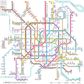 Schema schemei rețelei de metrou Shanghai