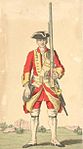 Soldier of the 29th Regiment of Foot, 1742