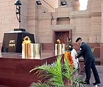 Foreign dignitaries: Wreath laying by Chief of Ground Forces of Israel Defense Forces, Major General Guy Tzur