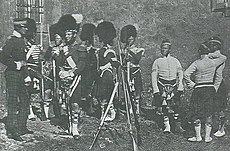 офицеры и солдаты 93-го Горного полка, незадолго до их участия в Крымской войне, 1854 год.