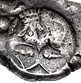 Image 54A siglos found in the Kabul valley, 5th century BC. Coins of this type were also found in the Bhir Mound hoard. (from Coin)