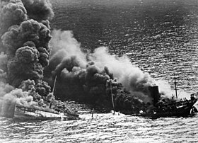 Затоплення німецьким підводним човном U-71 танкера Dixie Arrow поблизу мису Гаттерас. 26 березня 1942