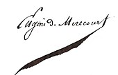 Signature de Eugène de Mirecourt